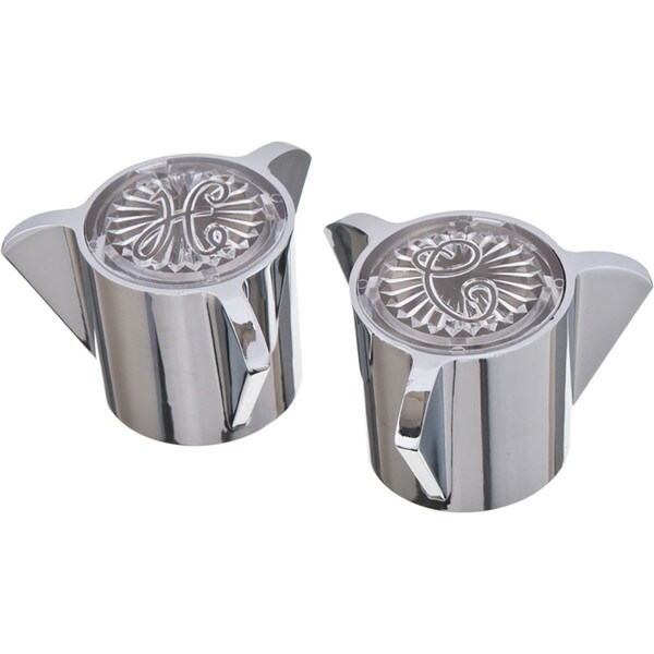 Sayco Chrome Lavatory Faucet Handle Pair