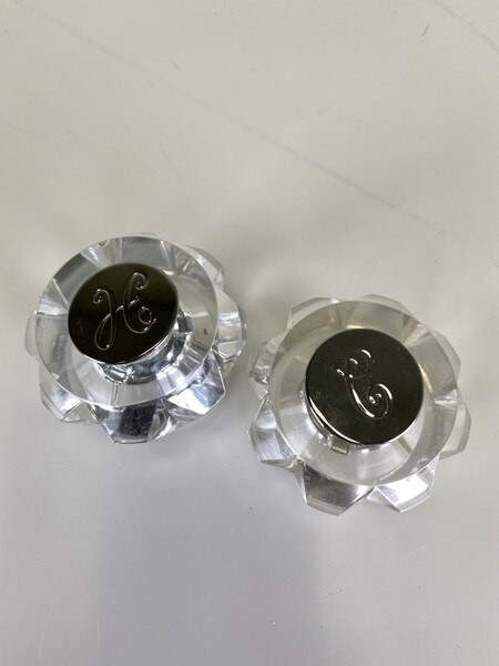 Crane Lucite Lavatory Faucet Handle Pair