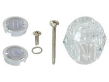 Acrylic Faucet Handle with Hot and Cold Indexes for Moen Two Handle Faucets