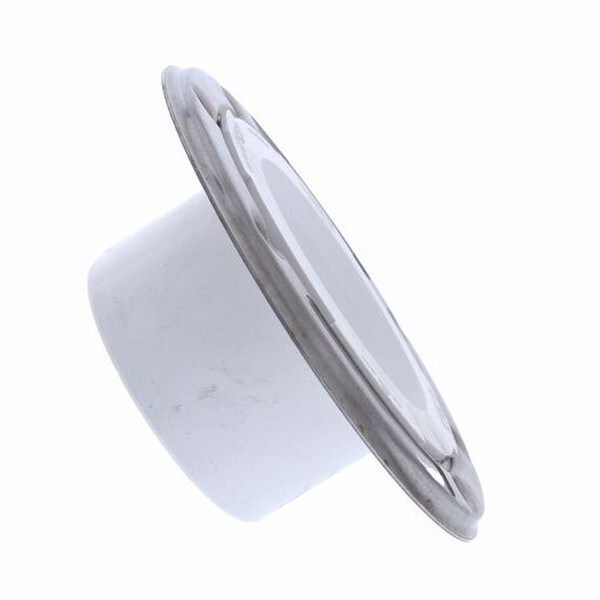 3" x 4" PVC Closet Flange with Stainless Steel Ring less Knockout
