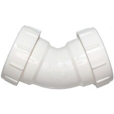 Universal Drain PVC 45º Elbow - 1-1/2"