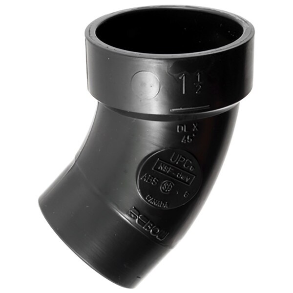 ABS 45° Street Elbow - 1-1/2"