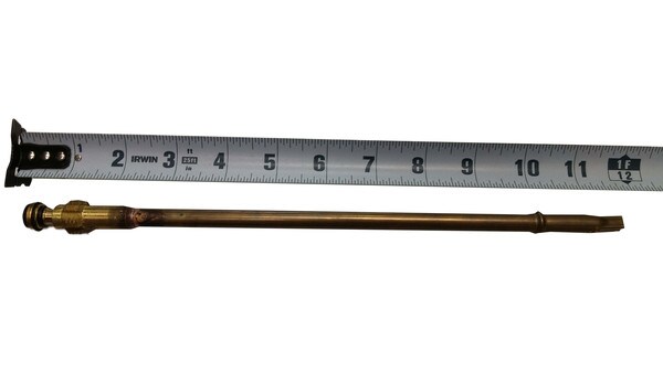 B&K 8" Stem Assembly W/Check - 11-7/8" OAL
