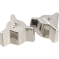 Central Brass Chrome Tub & Shower Faucet Handle Pair