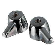 Central Brass Chrome Faucet Handle Pair