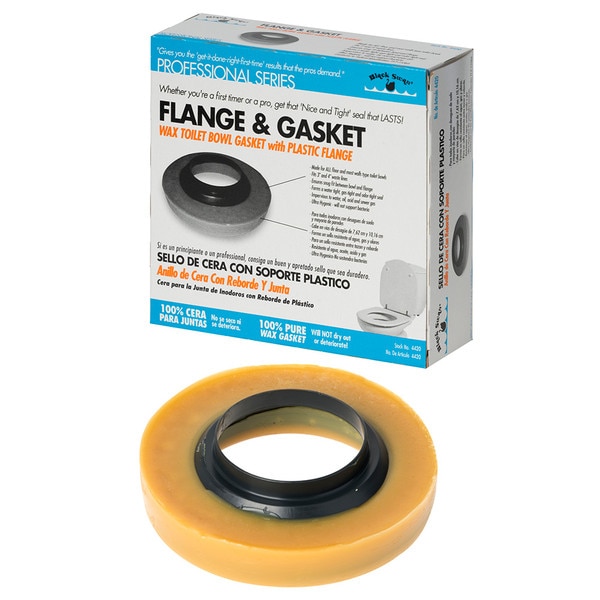 Black Swan 1" Toilet Flange and Wax Gasket - For 3" & 4" Waste Lines