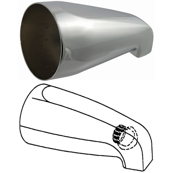 Universal Faucet Parts No Diverter Tub Spout