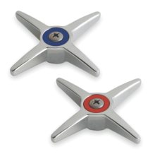 Chicago Chrome Faucet Handle Pair