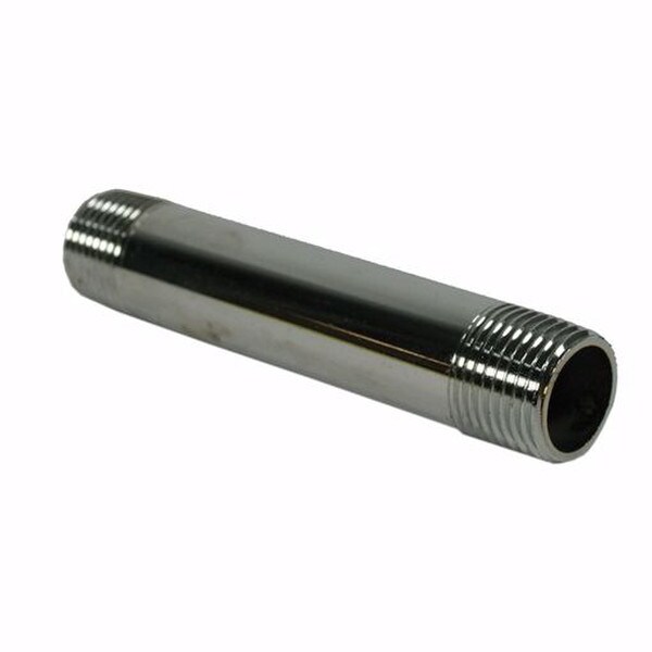 Chrome Nipple - 3/8" x 3-1/2"