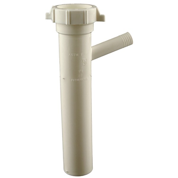 Universal Drain PVC Dishwasher Tailpiece 1-1/2"X8"X1/2"