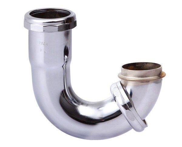 Universal Drain Chrome Plated Brass J-Bend