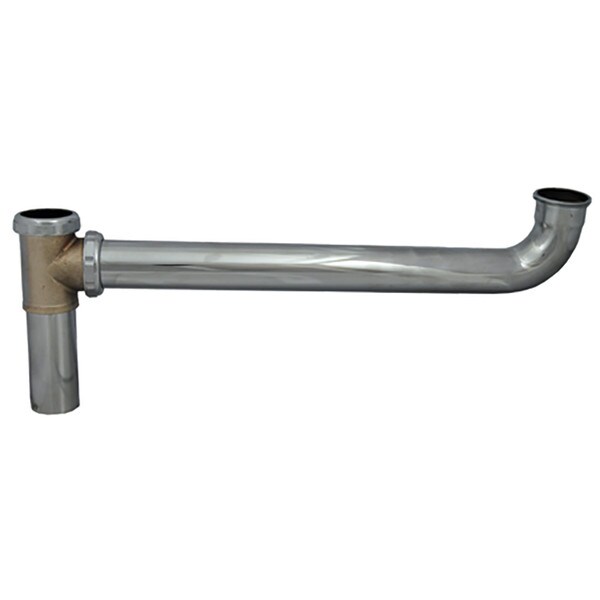 Universal Drain Chrome Plated Brass Continuous Waste 1-1/2"X16" 22GA.