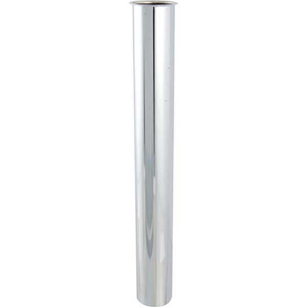Universal Drain Chrome Plated Brass Tailpiece - 1-1/2" x 8", 22 Gauge