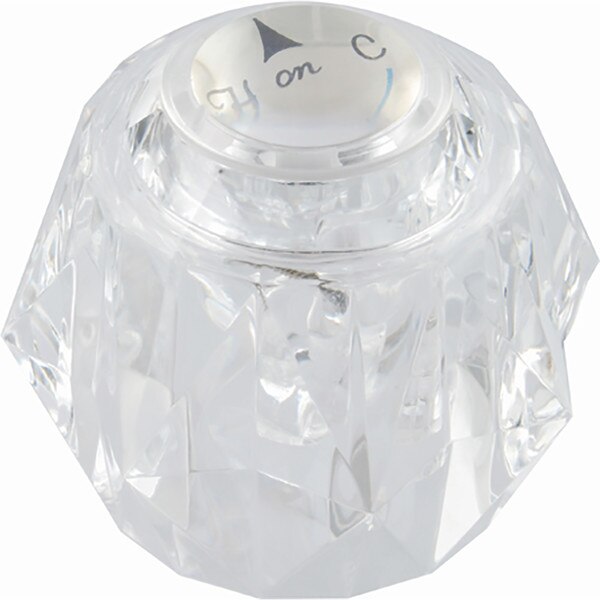Acrylic Handle W/Button & Screw Fits Delta