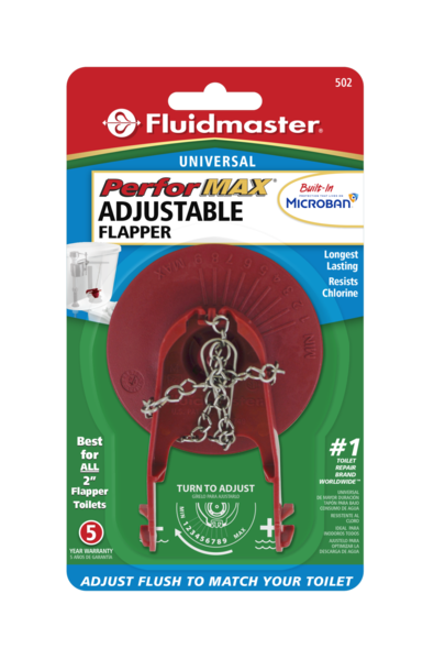 Fluidmaster Adjust-A-Flush Thermoplastic Toilet Flapper - 2"