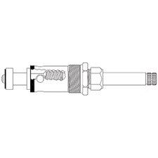 Speakman Brass Stem - 5-1/2”, Right Hand