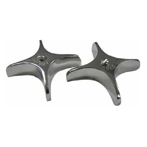 Union Brass Chrome Faucet Handle Pair