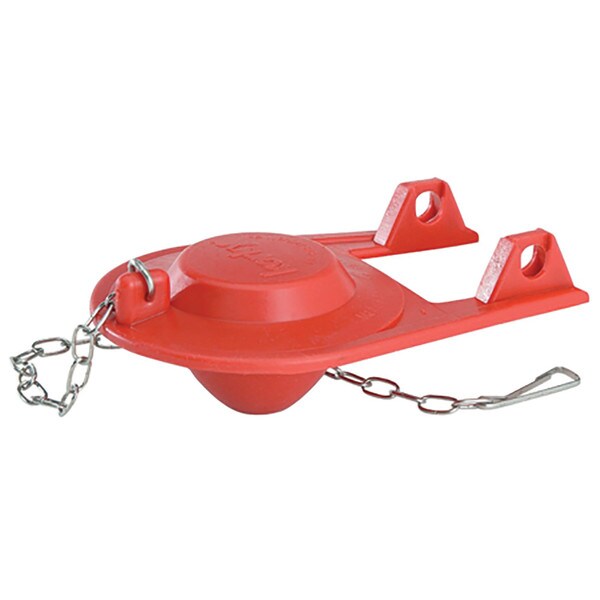 Korky Rubber Toilet Flapper - Fits 2" Flush Valve, Red