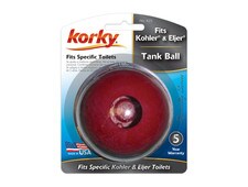 Korky Red Chlorine Resistant Tank Ball fits 2" Koehler and Eljer Flush Valves