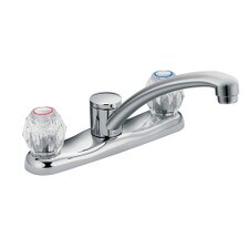 Moen Chateau Two Handle Low Arc Kitchen Faucet