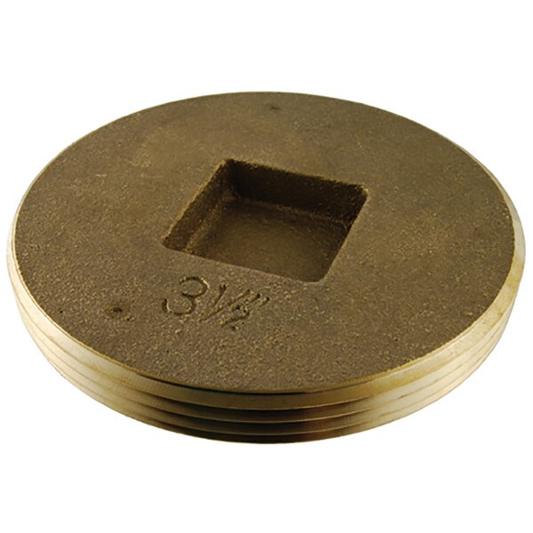 Countersunk Brass Plug - 4"