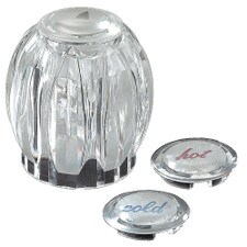 Sterling Acrylic Faucet Handle Pair