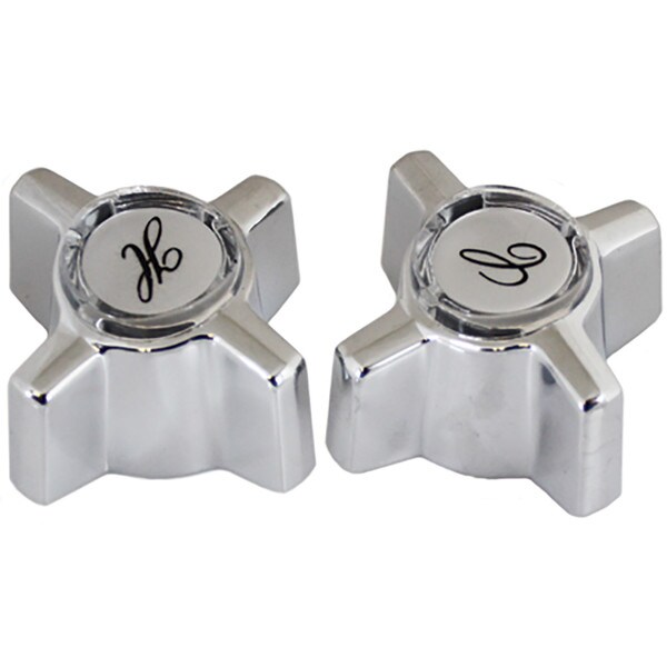 Universal Faucet Parts Chrome Tub & Shower Faucet Handle Pair
