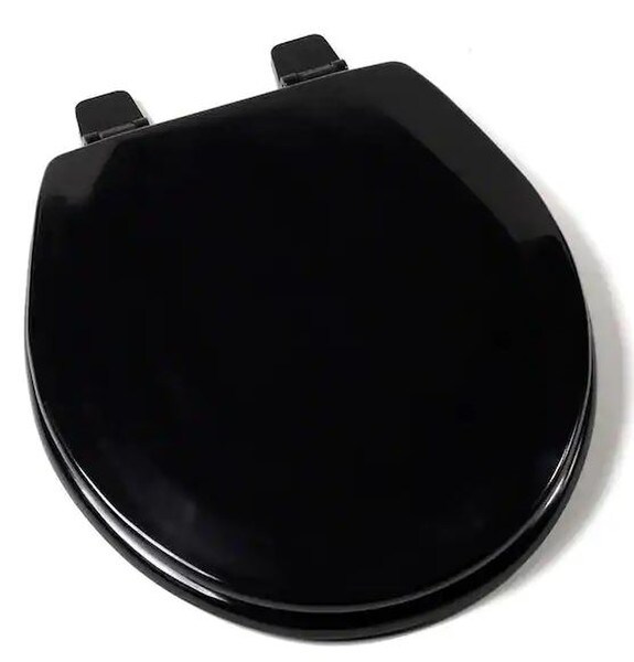 Comfort Seats Round Toilet Seat - Black