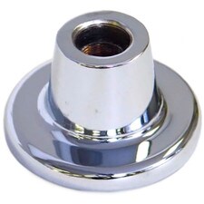 Union Brass Shower Escutcheon - Chrome, 5/8 - 24 TPI