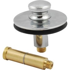 Watco Push & Pull Tub Stopper - 3/8" to 5/16" Pin, Chrome Plated
