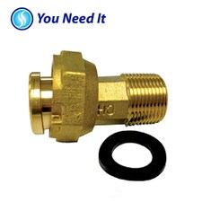 Water Meter Nipple - 3/4" with Nut