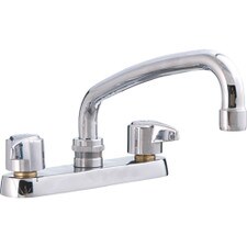 Union Brass Two Handle Kitchen Faucet, 6" Centers