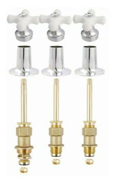 Price Pfister Binford Three Handle Tub & Shower Rebuild Kit - Porcelain