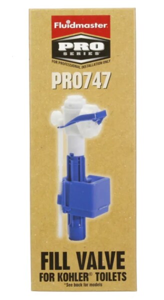 Fluidmaster Adjustable Ballcock - For Kohler Toilets