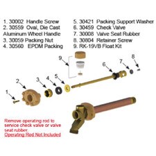 Woodford Model 19 Wall Hydrant Repair Kit