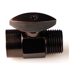 Brass Flow Control Valve - 1/2" MIP X 1/2" FIP, Oil Rubbed Bronze