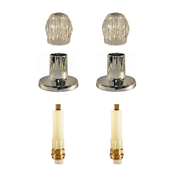 Sterling Binford Two Handle Tub & Shower Rebuild Kit - Round Acrylic Handle