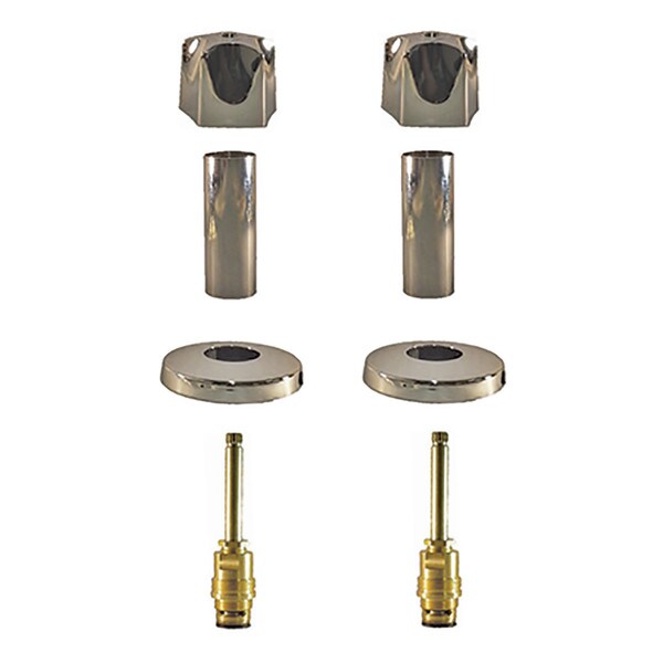 Savoy Binford Two Handle Tub & Shower Rebuild Kit - Chrome Knob Handle, No Seat