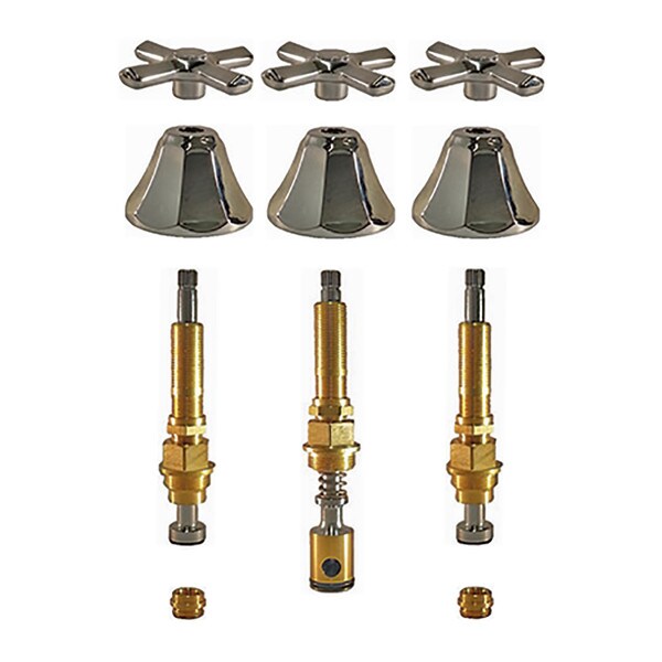 Union Brass Binford Three Handle Tub & Shower Rebuild Kit