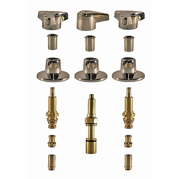 Union Brass Binford Three Handle Tub & Shower Rebuild Kit
