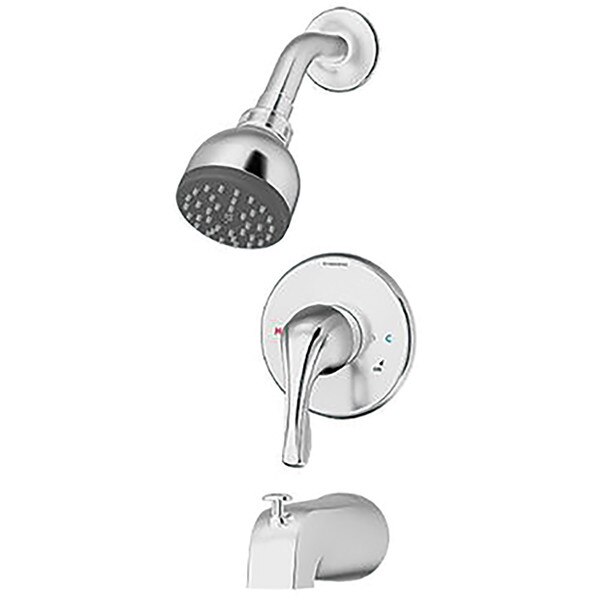 Symmons Temptrol II Press Balance Tub & Shower W/ADA Lever Handle-IPS