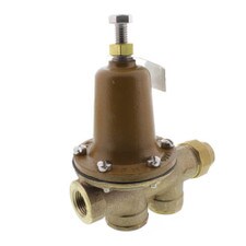 Watts Pressure Reducing Valve - 3/4", 25-75 PSI, Temp. Range 33F - 160F
