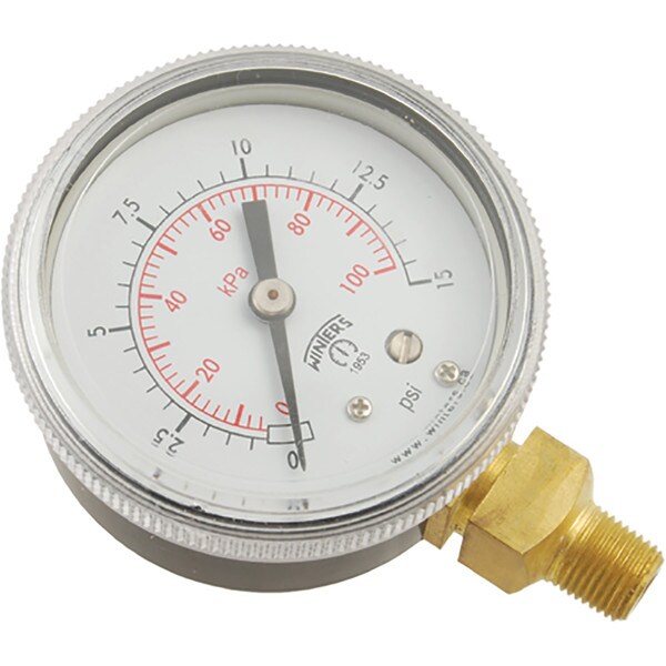 Winters Instruments Pulsation Resistant Pressure Gauge - 3-1/2" x 1/4", 15 PSI