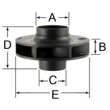 Armstrong 816305-328 Circulating Pump Impeller - 3-7/8", Plastic