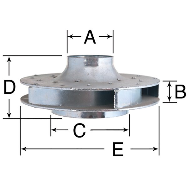 Armstrong 816308-012 Circulating Pump Impeller - 5-3/4", Steel