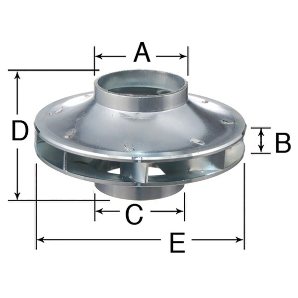 Bell & Gossett Circulating Pump Impeller - High Velocity