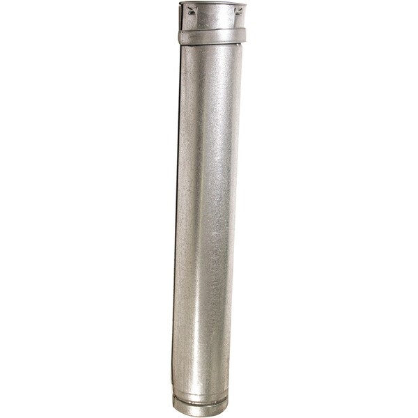 Hart & Cooley Galvanized Vent Pipe - 3" x 2'