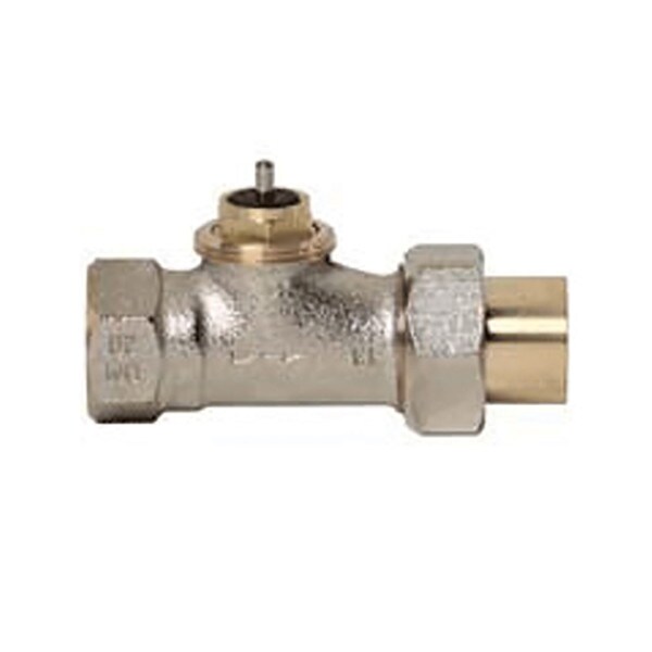 Honeywell Straight Radiator Valve, 3/4" IPS W/Union