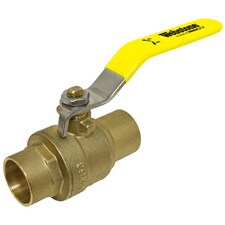Watts Straight Ball Valve - 3", Full Port Sweat, Brass