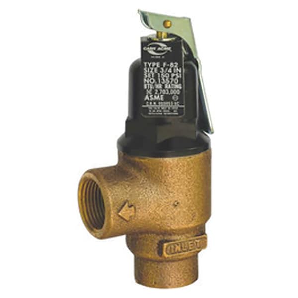 Cash Acme F-82 50LB Hot Water Pressure Relief Valve, 1"